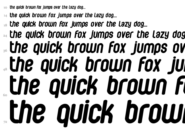 Bubbleboy font waterfall