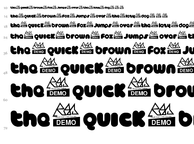 Catb?x font waterfall