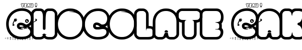 Chocolate Cake font