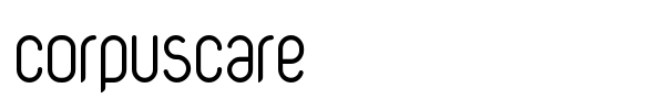 CorpusCare font