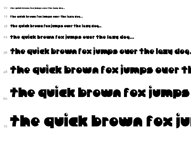 Crazy Diamond font waterfall