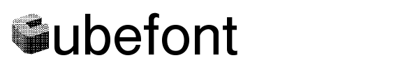 Cubefont font