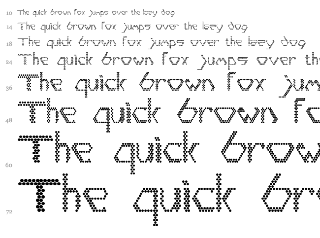 Diamondpoint font waterfall