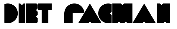 Diet PacMan font