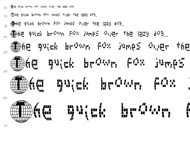 Disco 2000 font waterfall