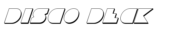 Disco Deck font