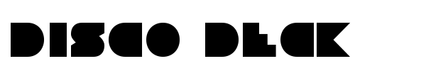 Disco Deck font preview