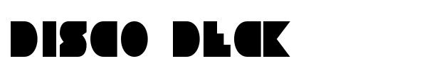 Disco Deck font preview