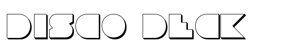 Disco Deck font preview