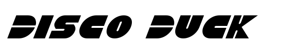 Disco Duck font