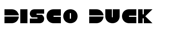Disco Duck font preview