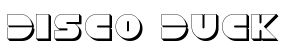 Disco Duck font preview