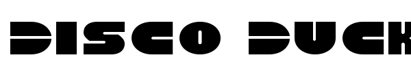 Disco Duck font preview