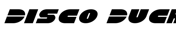 Disco Duck font preview