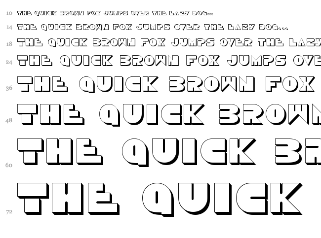 Disco Duck font waterfall