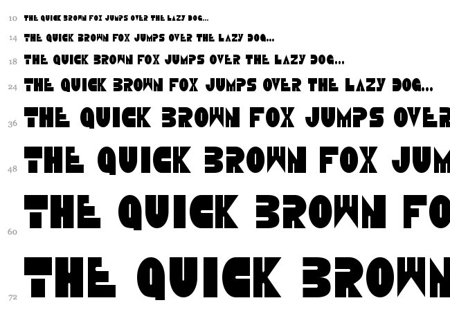 Disco Duck font waterfall