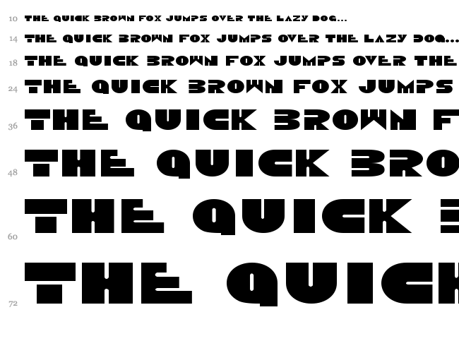 Disco Duck font waterfall