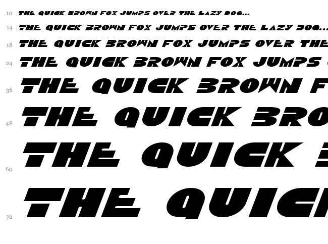 Disco Duck font waterfall