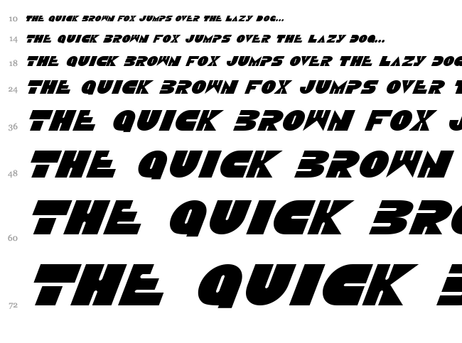 Disco Duck font waterfall