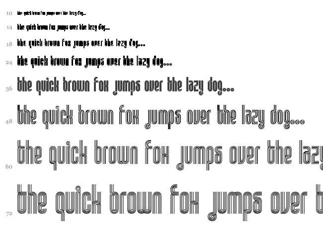 Disco font waterfall