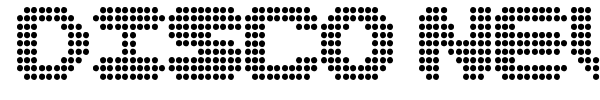 Disco never dies font