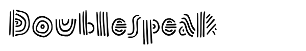 Doublespeak font