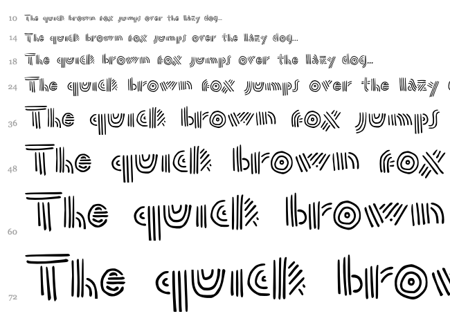 Doublespeak font waterfall