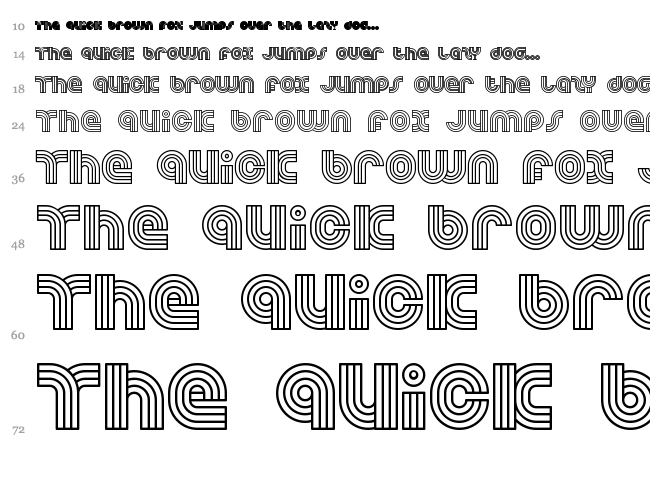Dreamland font waterfall