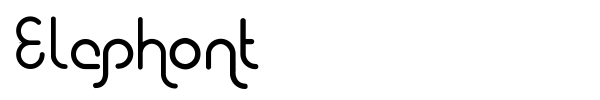 Elephont font preview