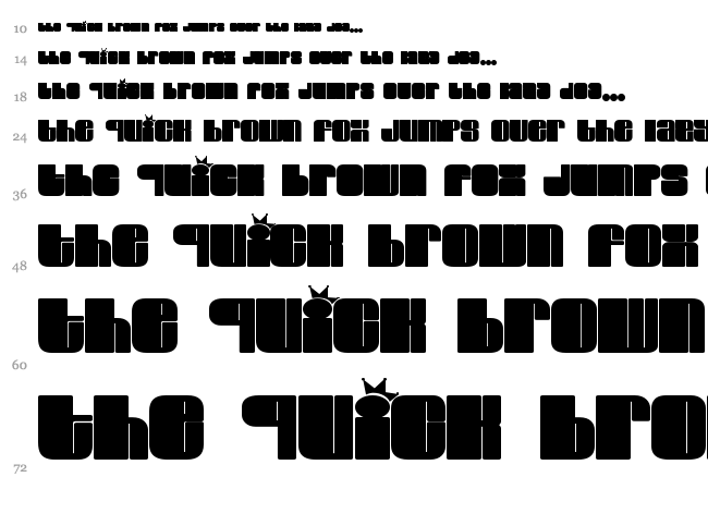 Elvis font waterfall