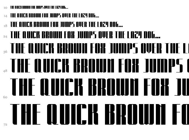 Expatriate font waterfall