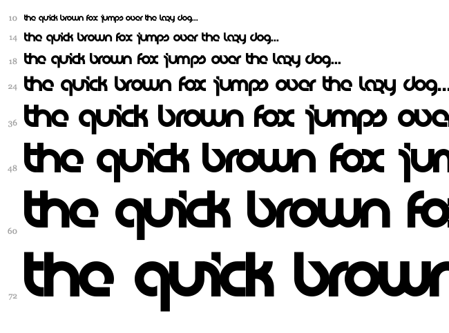 Eyelevation Pro font waterfall