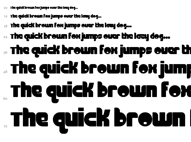 FineOMite font waterfall
