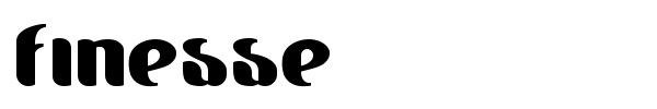 Finesse font