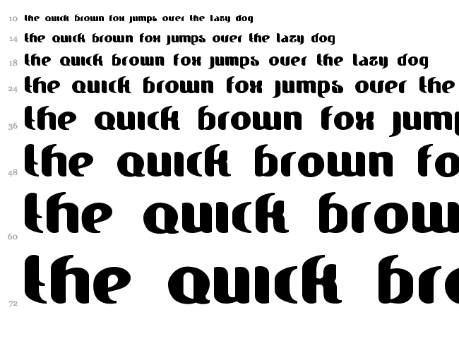 Finesse font waterfall