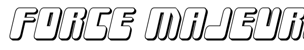 Force Majeure font preview
