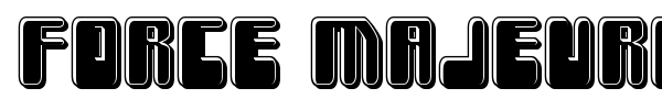 Force Majeure font preview