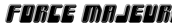 Force Majeure font preview