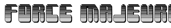 Force Majeure font preview