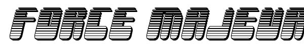 Force Majeure font preview