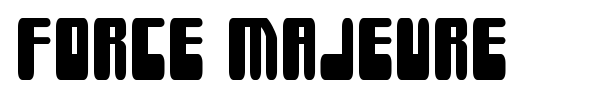 Force Majeure font preview