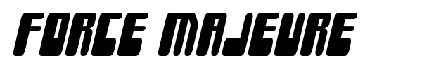 Force Majeure font preview