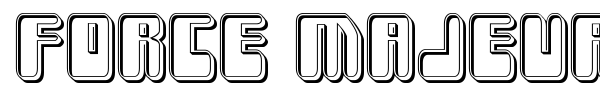 Force Majeure font preview