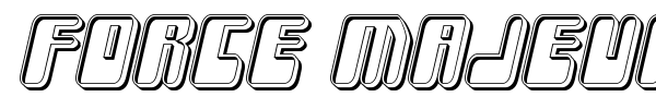 Force Majeure font preview