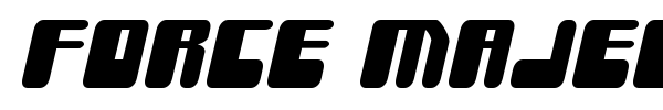 Force Majeure font preview