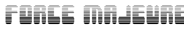 Force Majeure font preview
