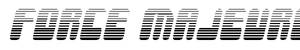Force Majeure font preview