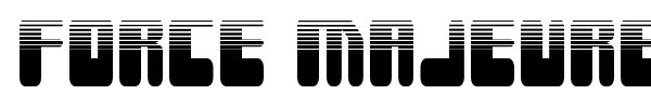 Force Majeure font preview