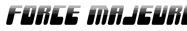 Force Majeure font preview