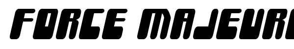 Force Majeure font preview